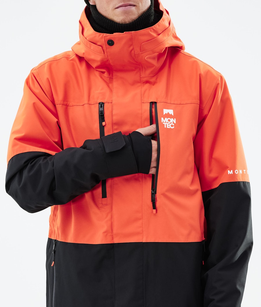 Montec Fawk 2021 Men's Snowboard Jacket Orange/Black