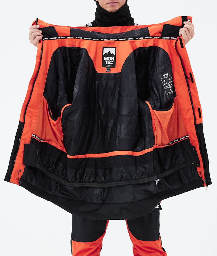 Fawk 2021 Ski Jacket Men Orange/Black, Image 11 of 11