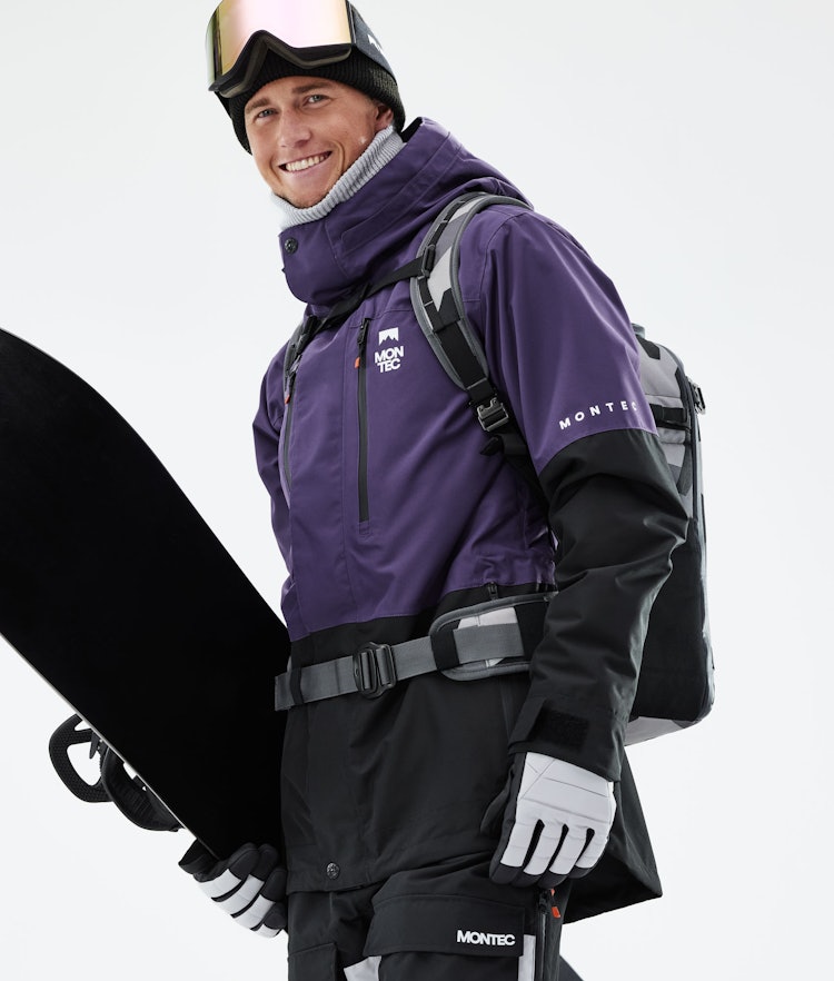 Montec Fawk 2021 Kurtka Snowboardowa Mężczyźni Purple/Black, Zdjęcie 4 z 12