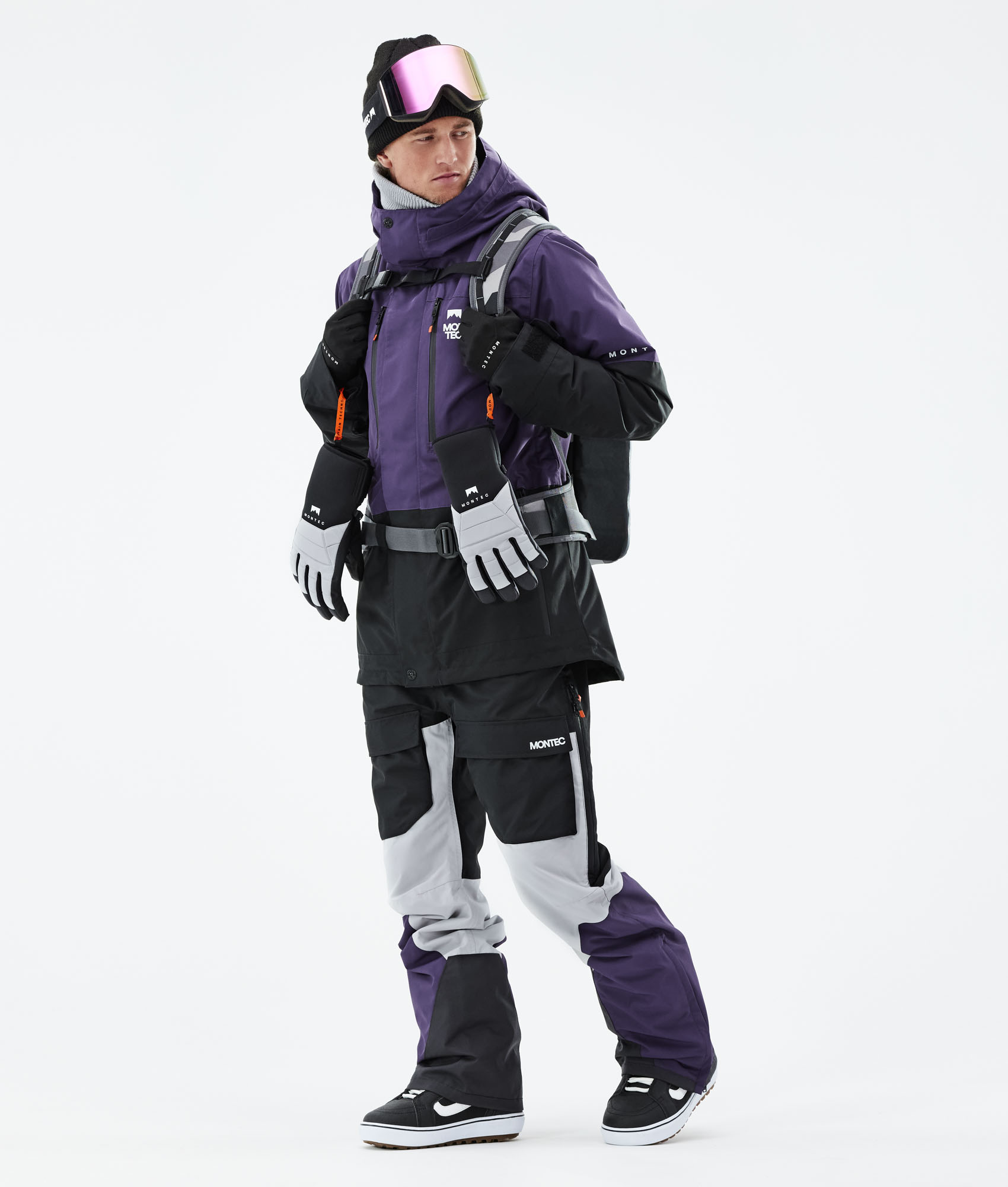 Mens purple snowboard on sale jacket