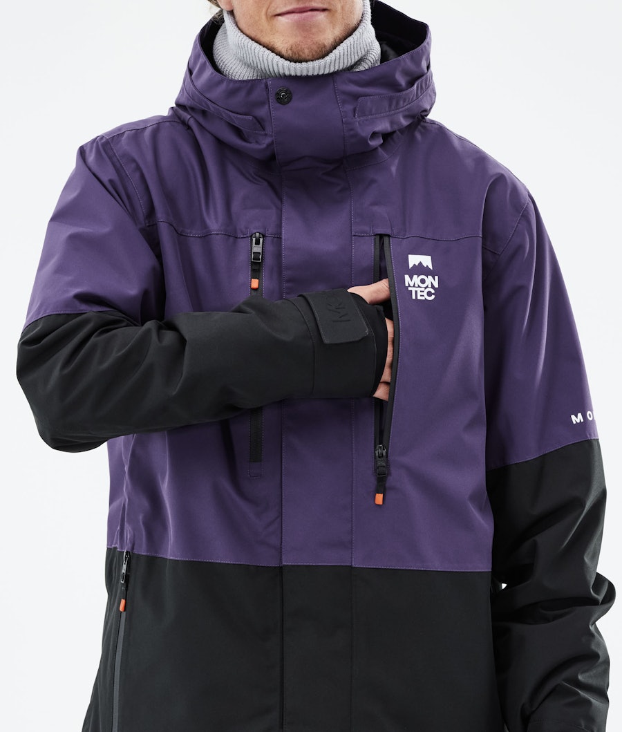 Fawk 2021 Snowboard Jacket Men Purple/Black Renewed