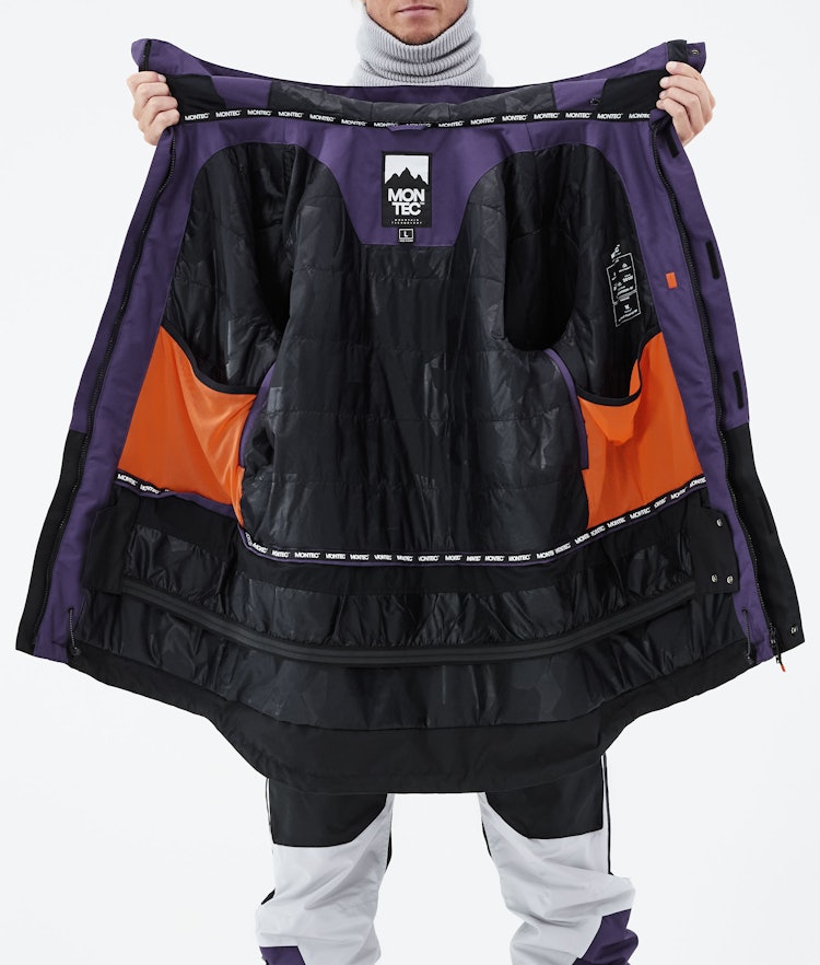 Montec Fawk 2021 Snowboard Jacket Men Purple/Black, Image 12 of 12