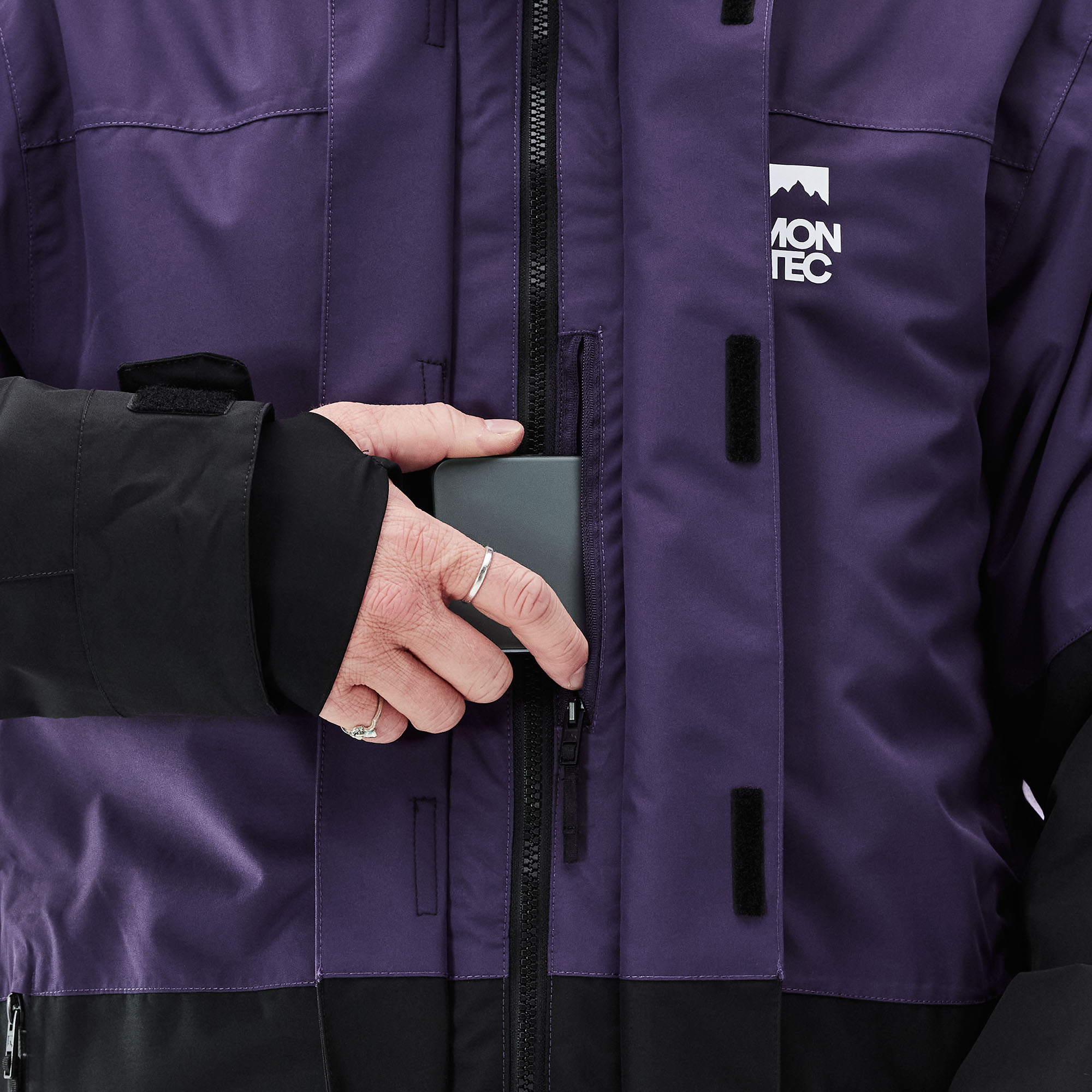 Montec Fawk 2021 Snowboard Jacket Men Purple/Black | Montecwear.com