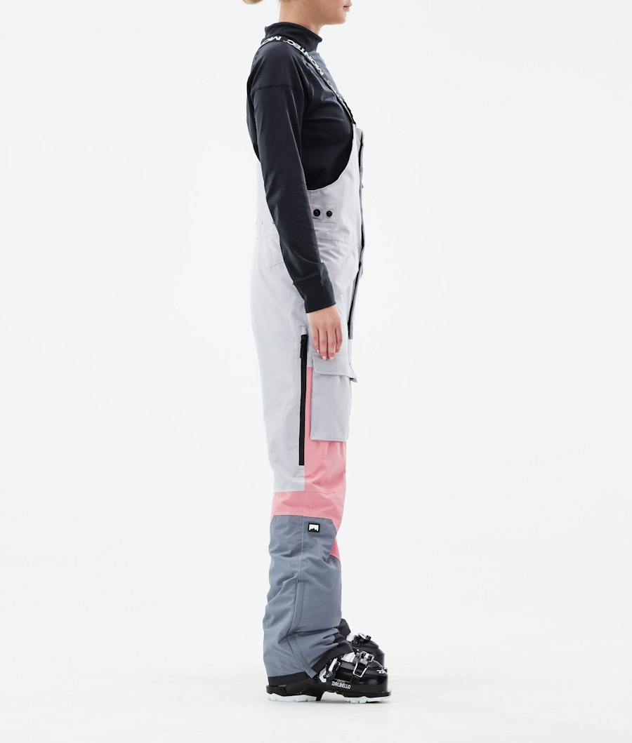 Montec Fawk W Women's Ski Pants Light Grey/Pink/Light Pearl