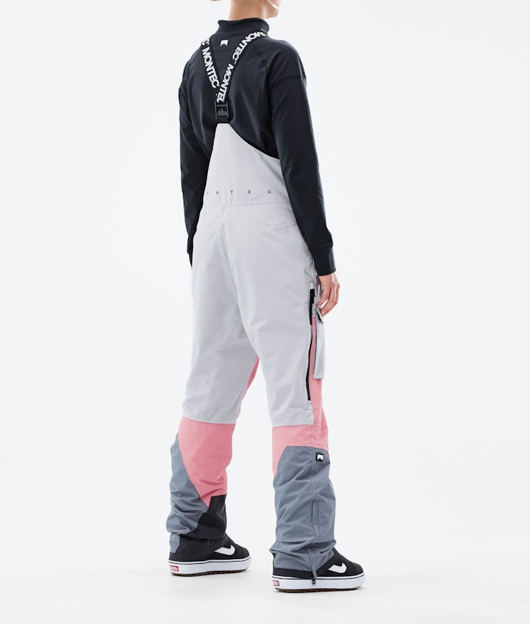 Montec Fawk W 2021 Snowboard Pants Women Light Grey/Pink/Light Pearl