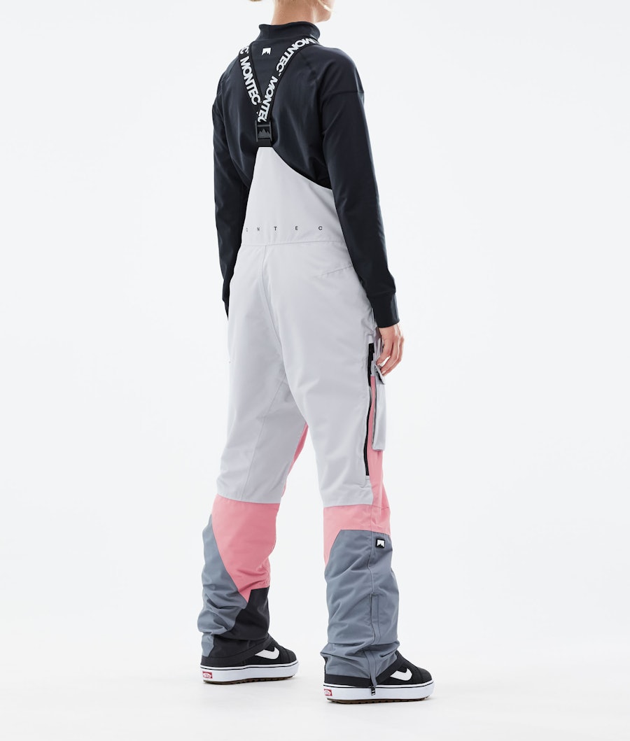 Fawk W 2021 Pantalon de Snowboard Femme Light Grey/Pink/Light Pearl Renewed