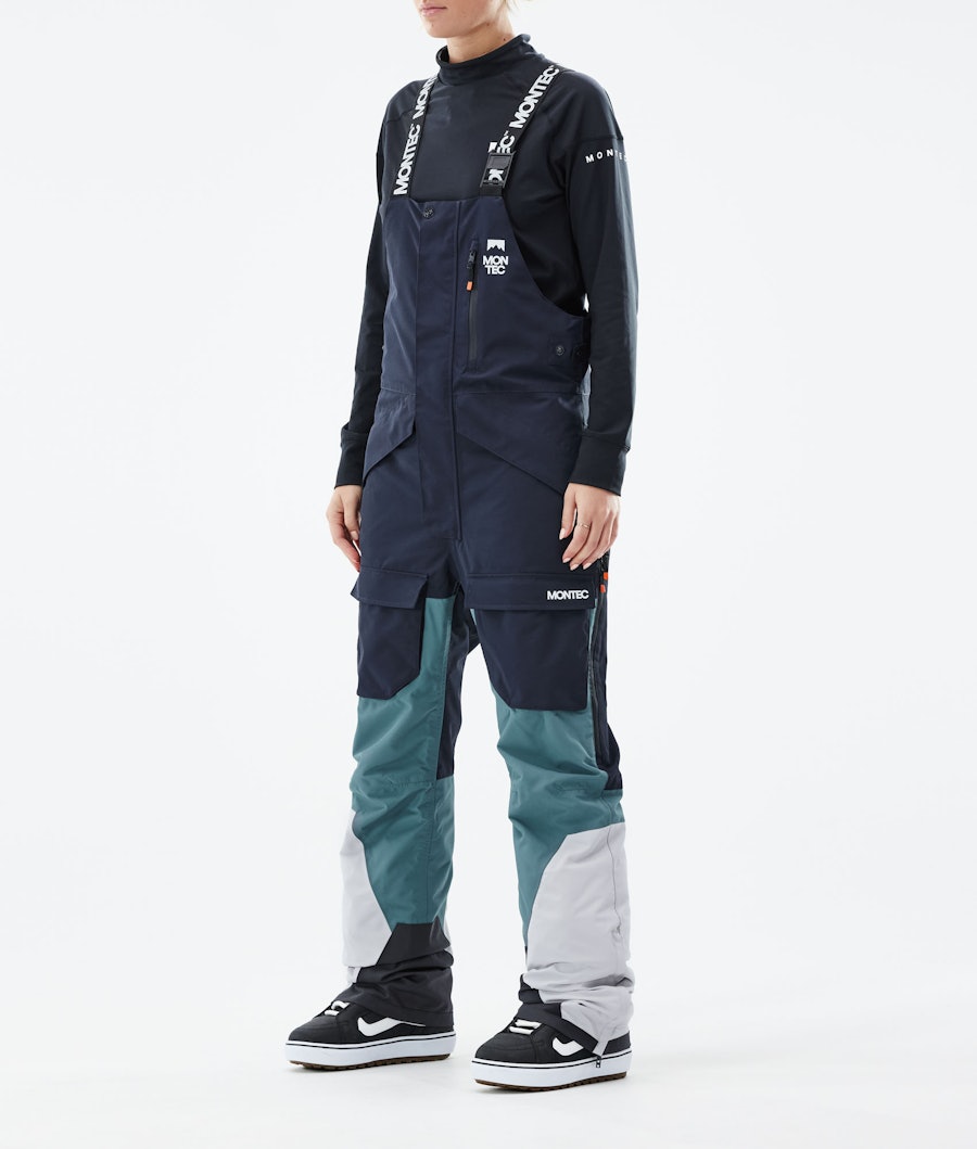Montec Fawk W Snowboardbyxa Marine/Atlantic/Light Grey