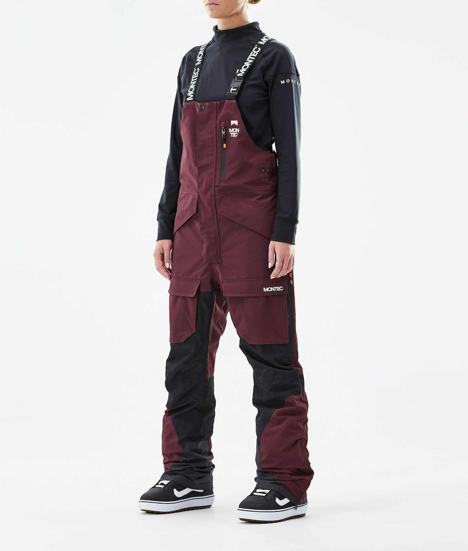 Fawk W 2021 Pantalon de Snowboard Femme Burgundy/Black