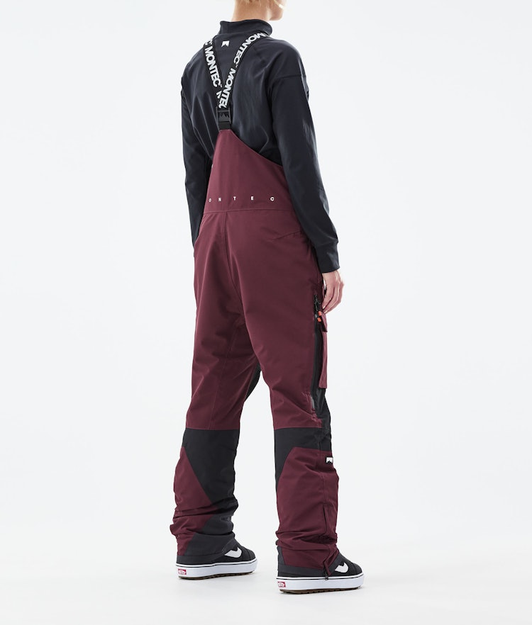 Fawk W 2021 Pantalon de Snowboard Femme Burgundy/Black, Image 3 sur 6