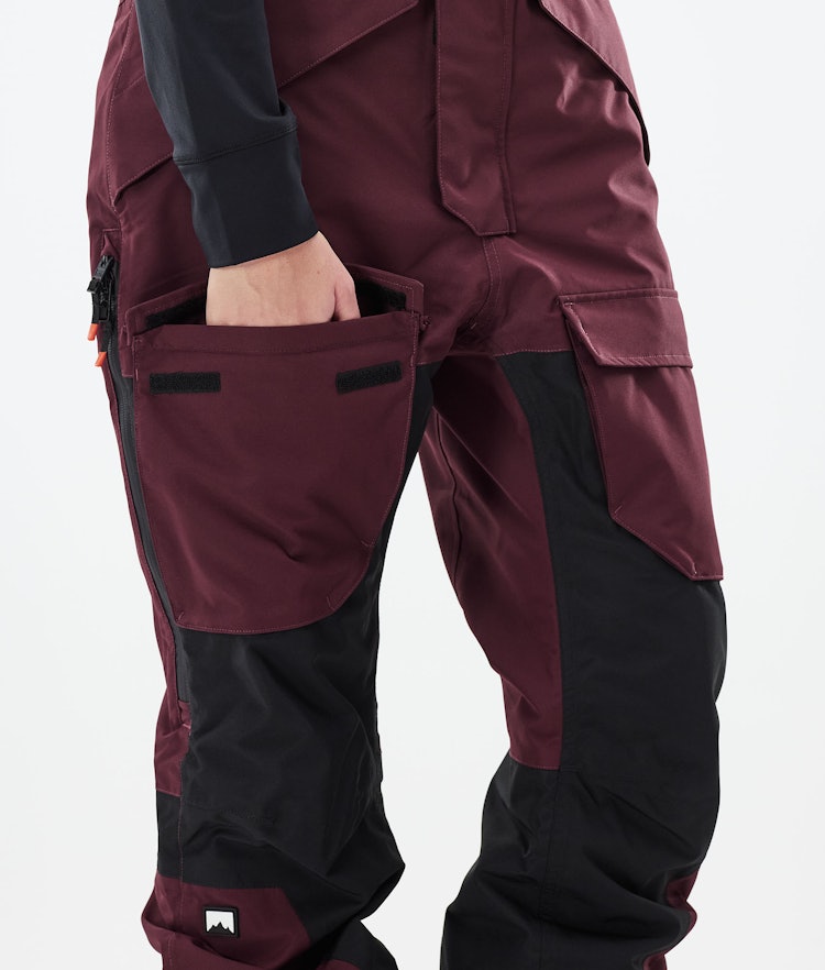 Fawk W 2021 Snowboard Pants Women Burgundy/Black Renewed, Image 6 of 6