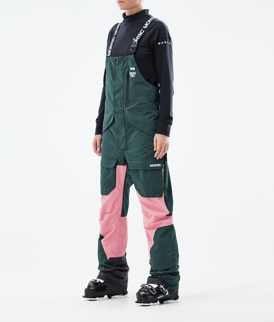 Montec Fawk W Pantalon de Ski Dark Atlantic/Pink
