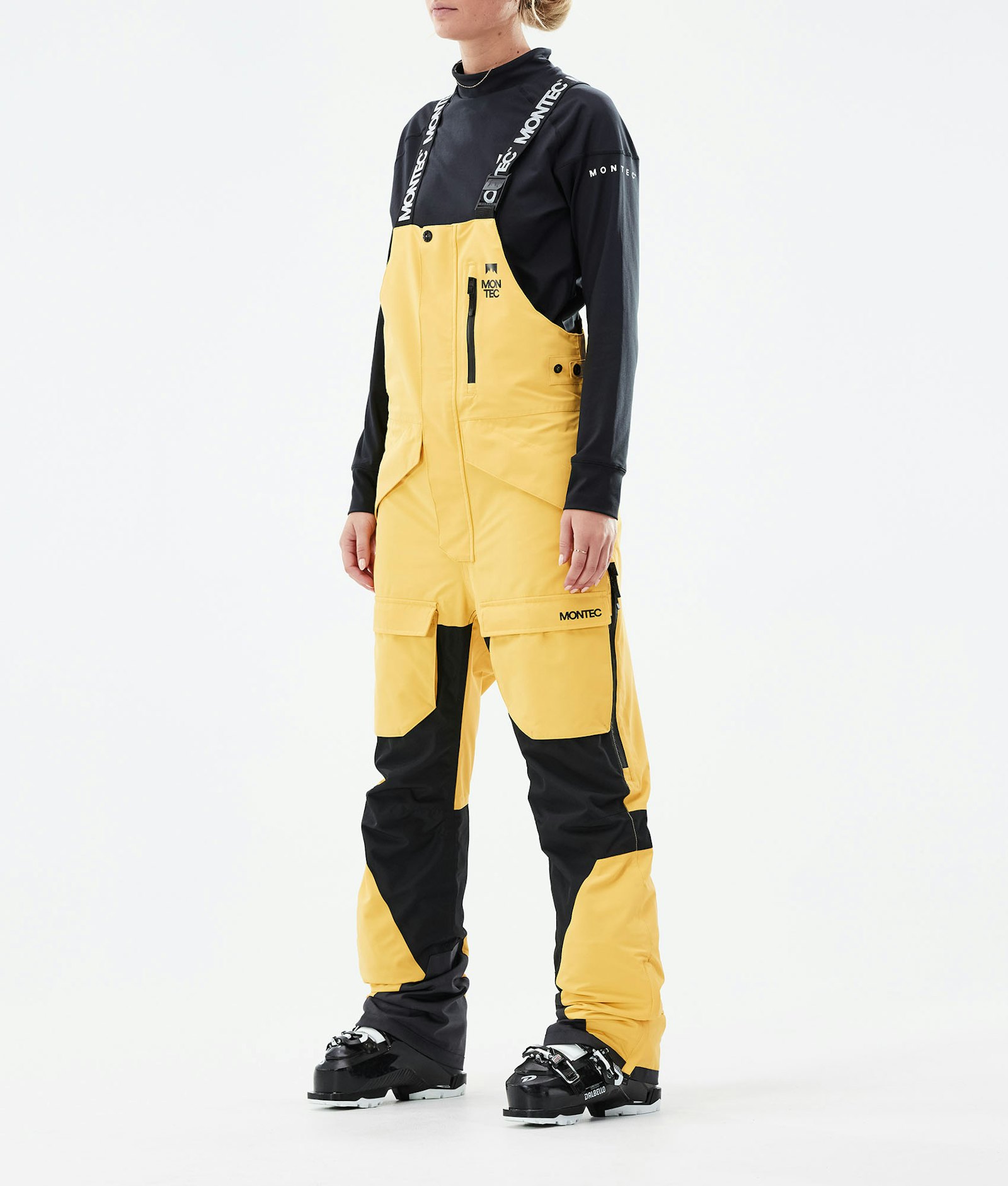 Montec Fawk W 2021 Spodnie Narciarskie Kobiety Yellow/Black