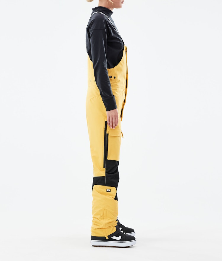 Fawk W 2021 Pantalon de Snowboard Femme Yellow/Black, Image 2 sur 6