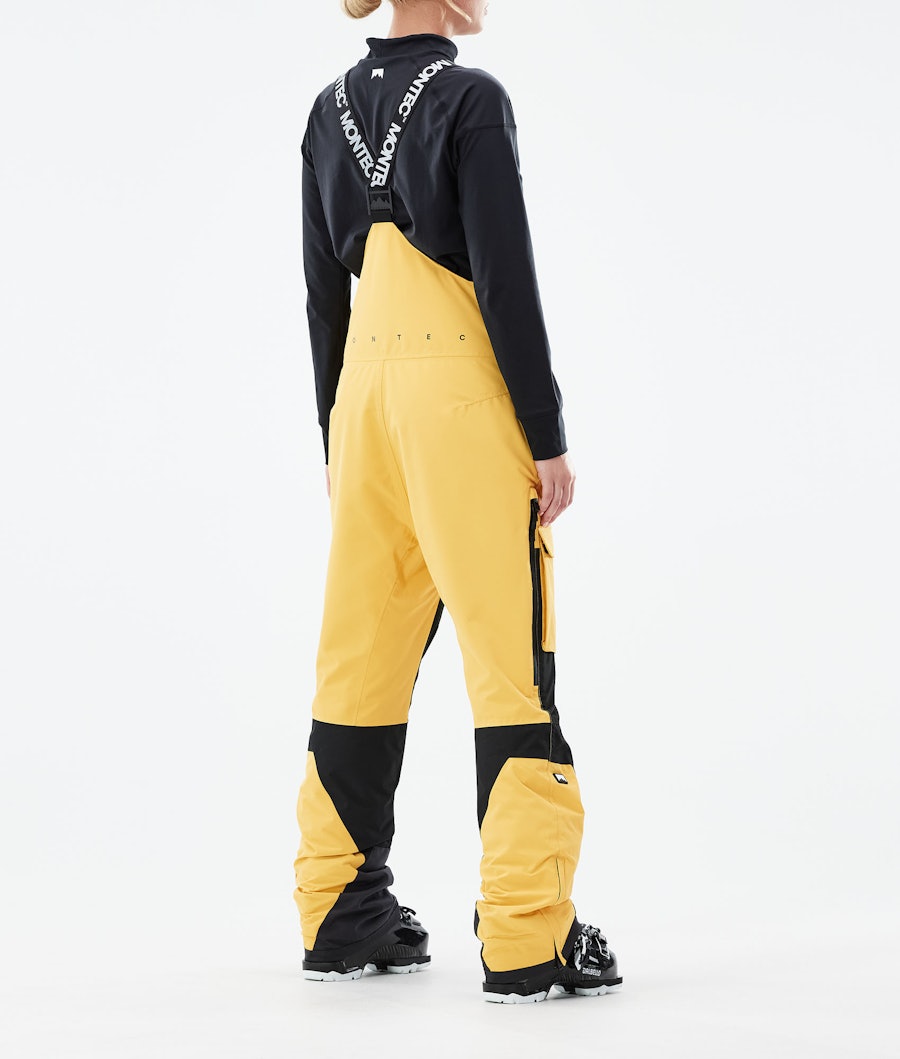 Montec Fawk W Pantalon de Ski Femme Yellow/Black