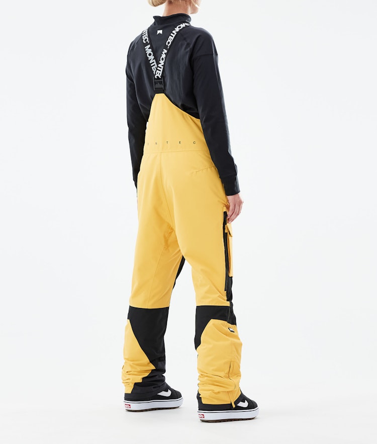 Fawk W 2021 Pantalon de Snowboard Femme Yellow/Black, Image 3 sur 6