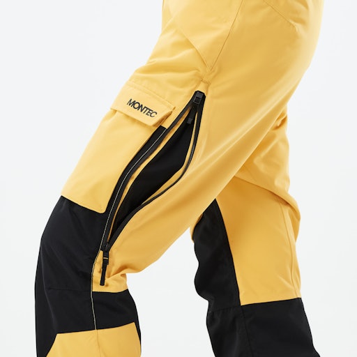 Montec Fawk W Pantalones Esquí Mujer Bright Yellow/Black/Light Pearl -  Amarillo
