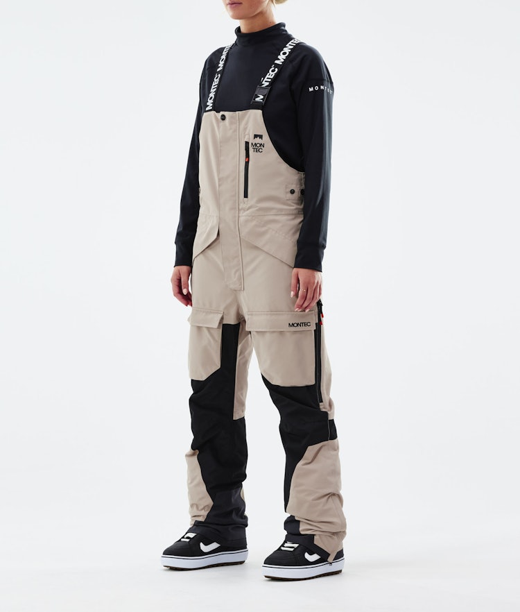 Montec Fawk Pantalones Snowboard Hombre Light Grey/Black/Greenish - Gris