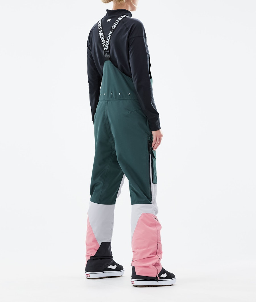Fawk W 2021 Pantalon de Snowboard Femme Dark Atlantic/Light Grey/Pink