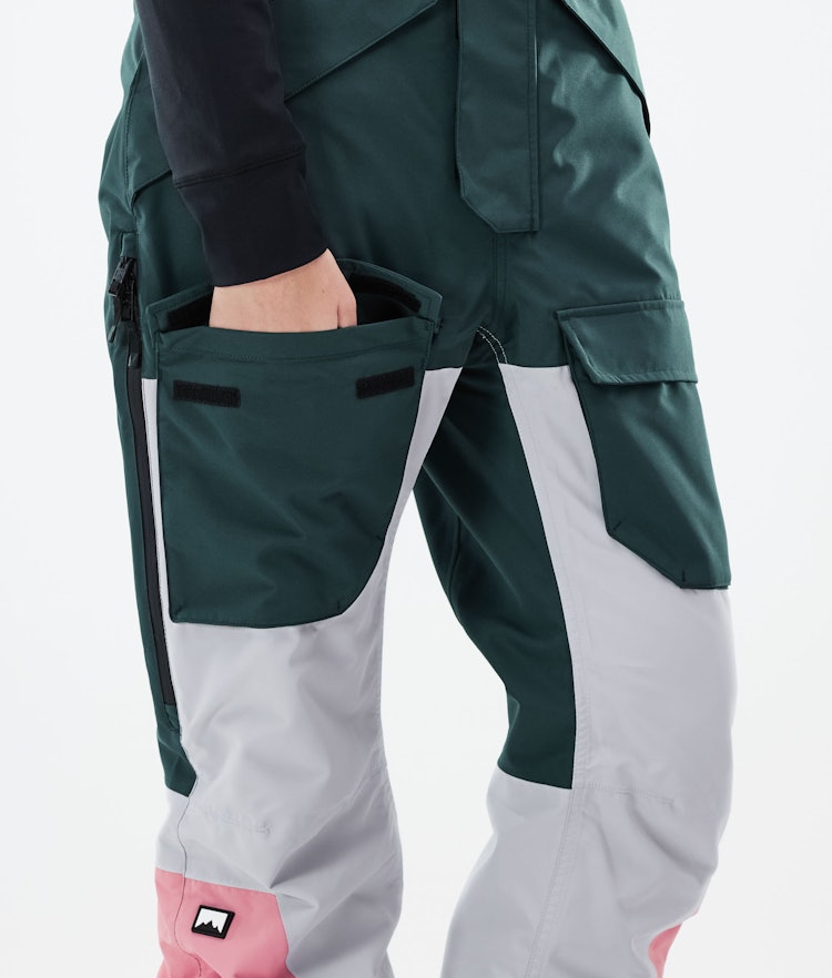 Fawk W 2021 Snowboard Pants Women Dark Atlantic/Light Grey/Pink Renewed