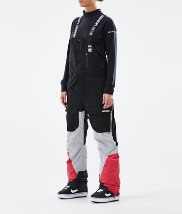 Fawk W 2021 Pantalon de Snowboard Femme Black/Light Grey/Coral Renewed