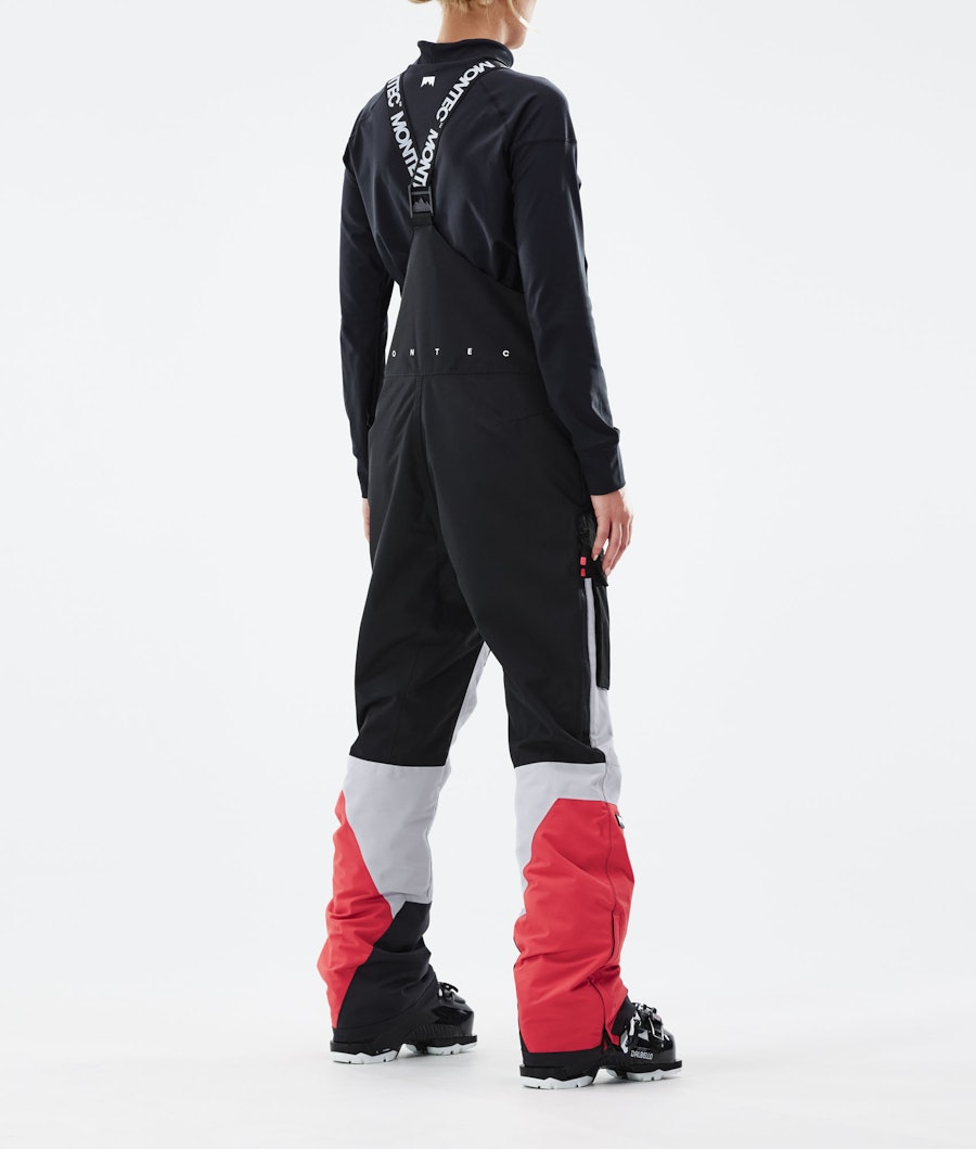 Montec Fawk W Women's Ski Pants Black/Light Grey/Coral