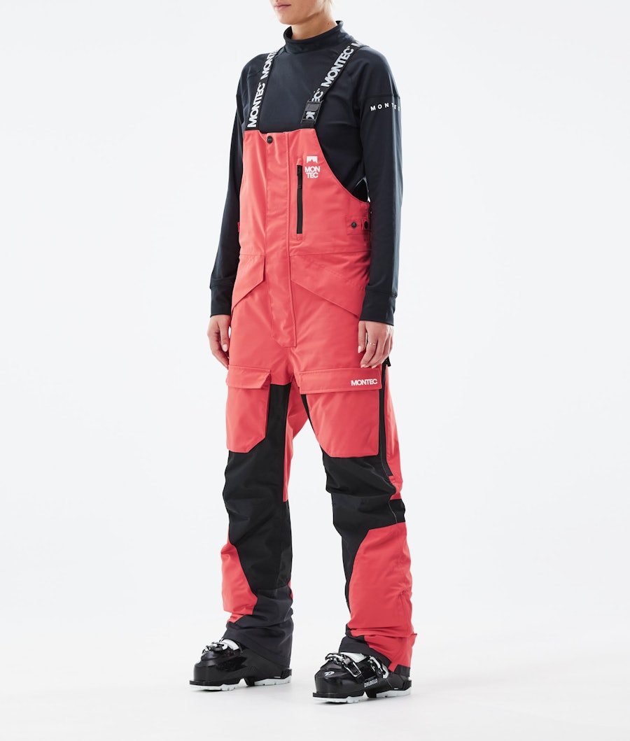 Montec Fawk W Pantalon de Ski Femme Coral/Black
