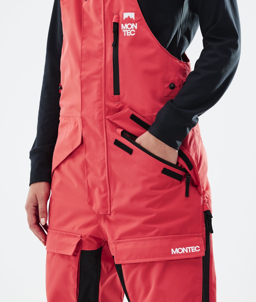 Montec Fawk W 2021 Women's Snowboard Pants Coral/Black