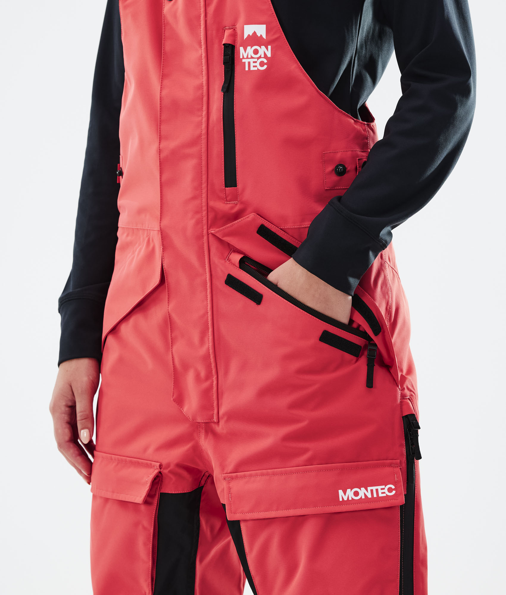 Montec Fawk W 2021 Ski Pants Women Coral/Black Montecwear AU