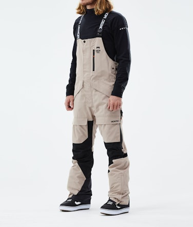 Fawk 2021 Snowboard Pants Men Sand/Black Renewed