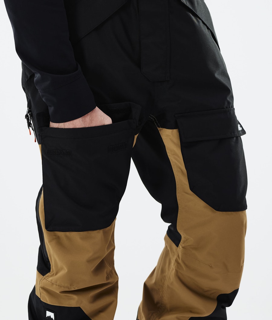 Fawk 2021 Snowboard Pants Men Black/Gold Renewed