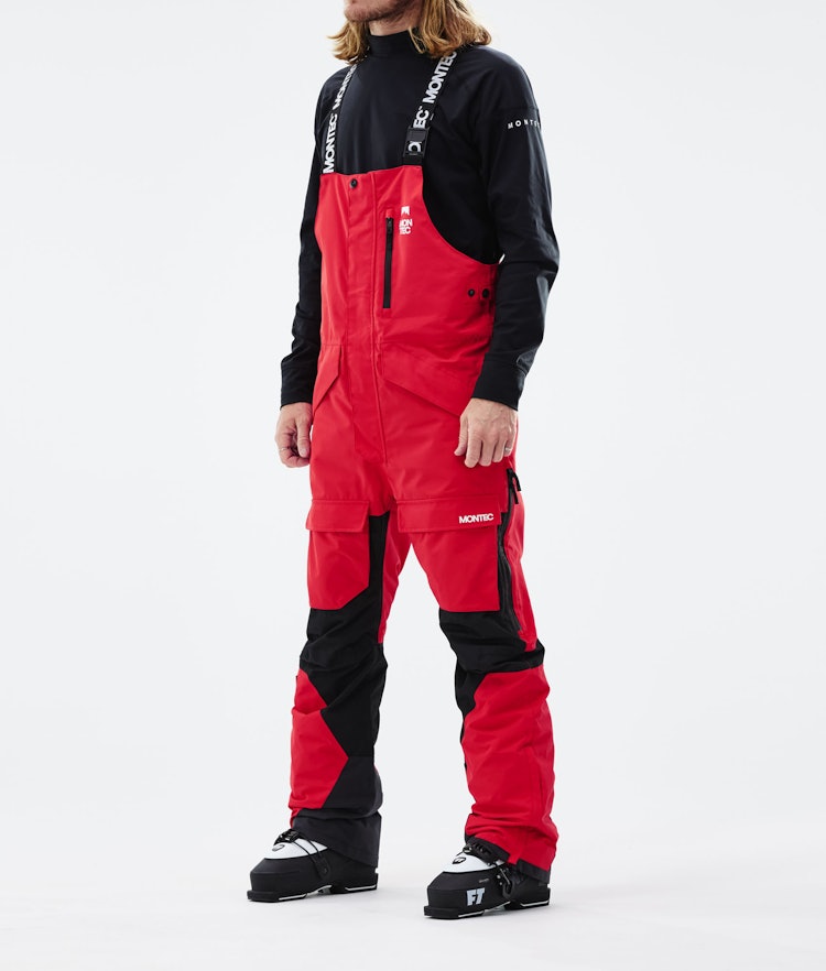 Montec Fawk 2021 Pantalon de Ski Homme Red/Black, Image 1 sur 6