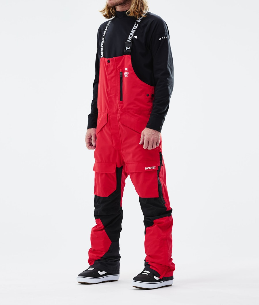 Montec Fawk Pantalon de Snowboard Homme Red/Black