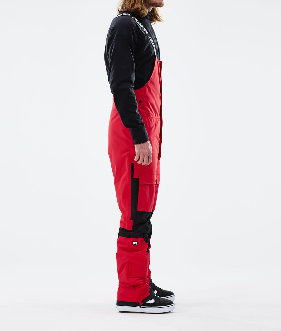 Montec Fawk 2021 Men's Snowboard Pants Red/Black