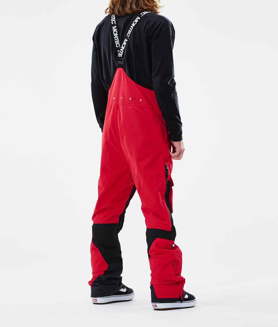 Montec Fawk 2021 Men's Snowboard Pants Red/Black