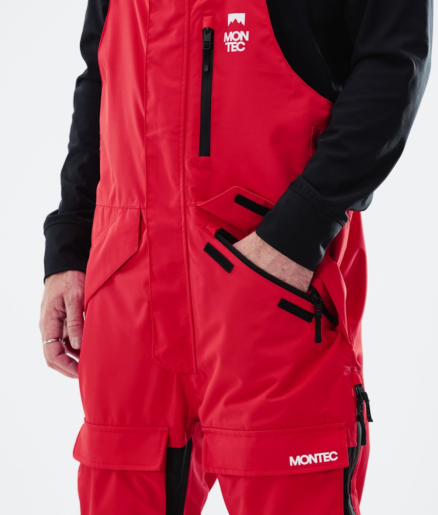Fawk 2021 Snowboard Pants Men Red/Black Renewed