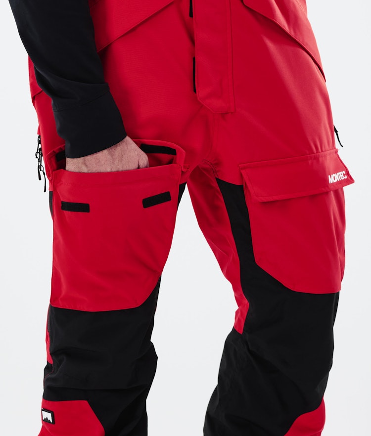 Montec Fawk 2021 Pantalon de Ski Homme Red/Black, Image 6 sur 6