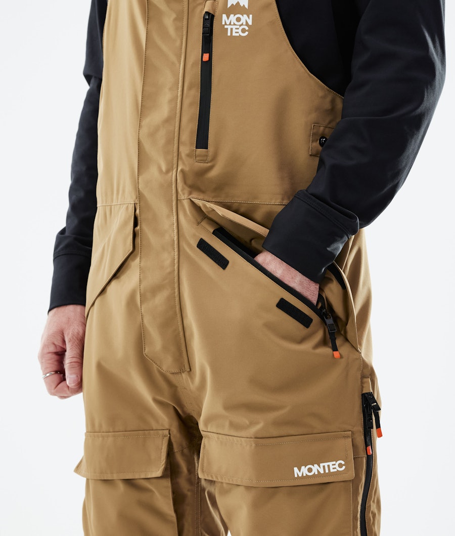 Montec Fawk 2021 Men's Snowboard Pants Gold