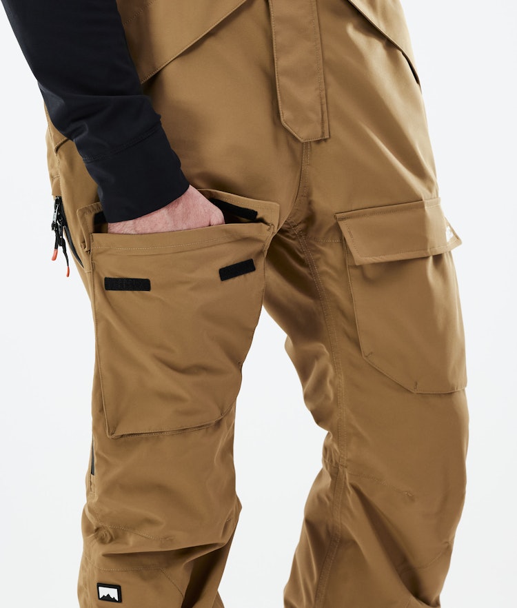 Montec Fawk 2021 Spodnie Snowboardowe Mężczyźni Gold