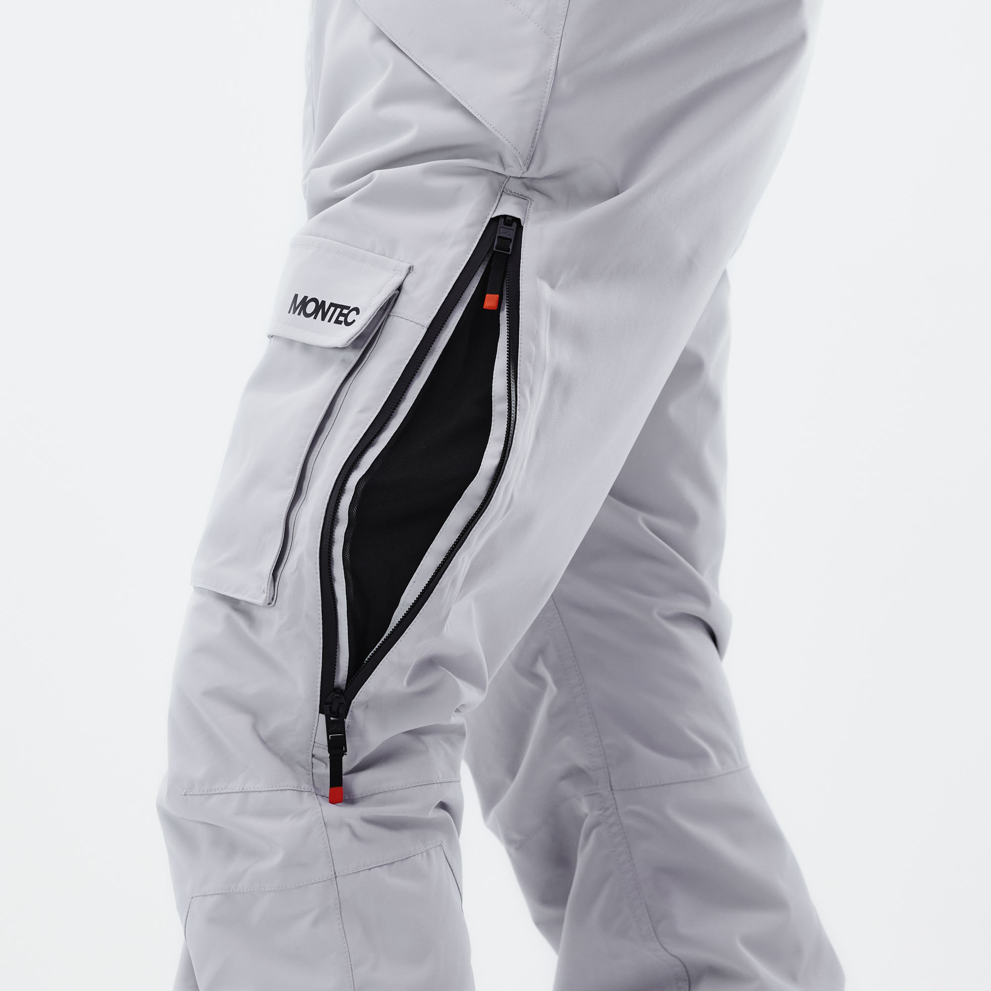 light gray snow pants