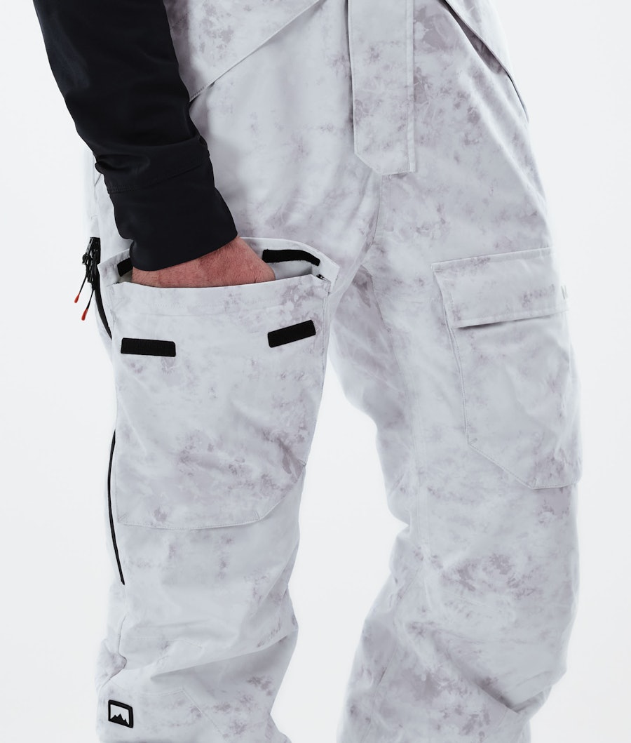 Fawk 2021 Snowboard Pants Men White Tiedye Renewed