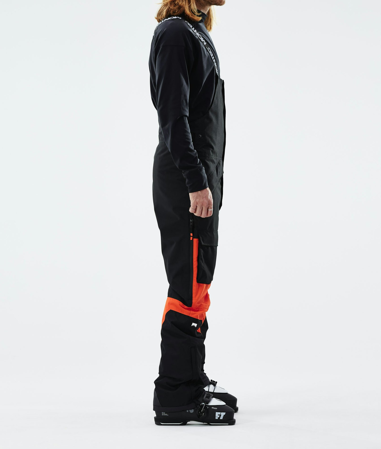 Fawk 2021 スキーパンツ メンズ Black/Orange
