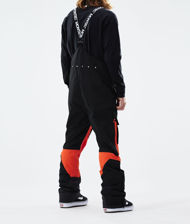Fawk 2021 Pantaloni Snowboard Uomo Black/Orange, Immagine 3 di 6
