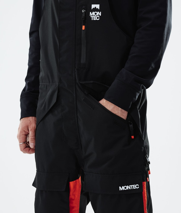 Fawk 2021 Pantalon de Ski Homme Black/Orange, Image 4 sur 6