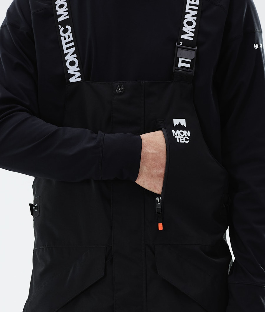 Fawk 2021 Snowboard Pants Men Black/Orange Renewed