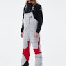 Montec Fawk 2021 Snowboard Pants Light Grey/Red