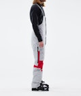 Fawk 2021 Pantalon de Ski Homme Light Grey/Red, Image 2 sur 6