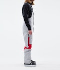 Fawk 2021 Snowboard Pants Men Light Grey/Red, Image 2 of 6