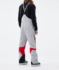 Montec Fawk 2021 Pantalon de Snowboard Homme Light Grey/Red