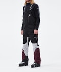 Fawk 2021 Pantalon de Ski Homme Black/Light Grey/Burgundy, Image 1 sur 6