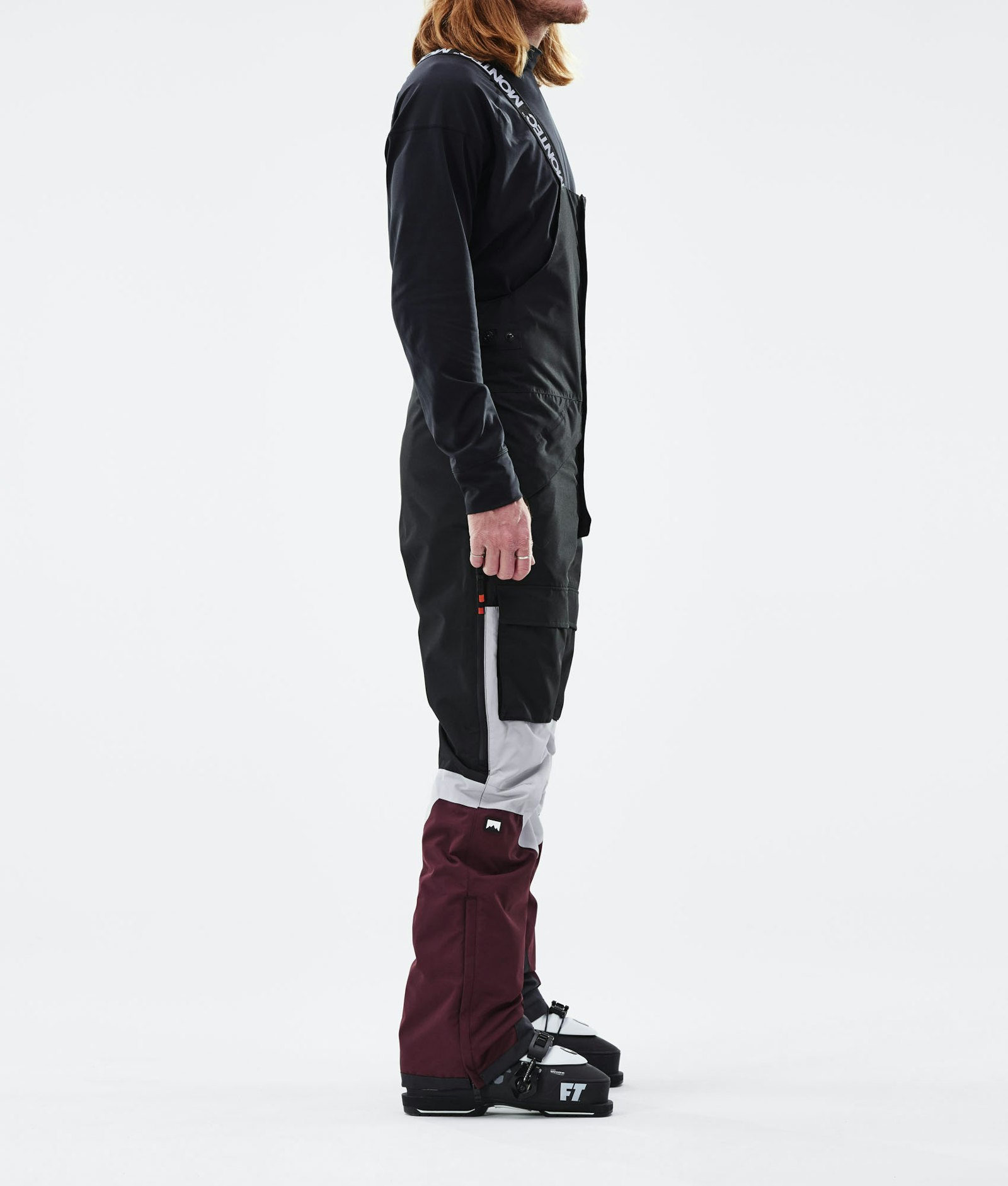 Montec Fawk 2021 Pantaloni Sci Uomo Black/Light Grey/Burgundy